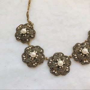 Fun gold statement necklace